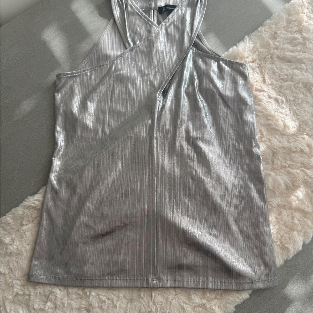 INC International Concepts Silver Top